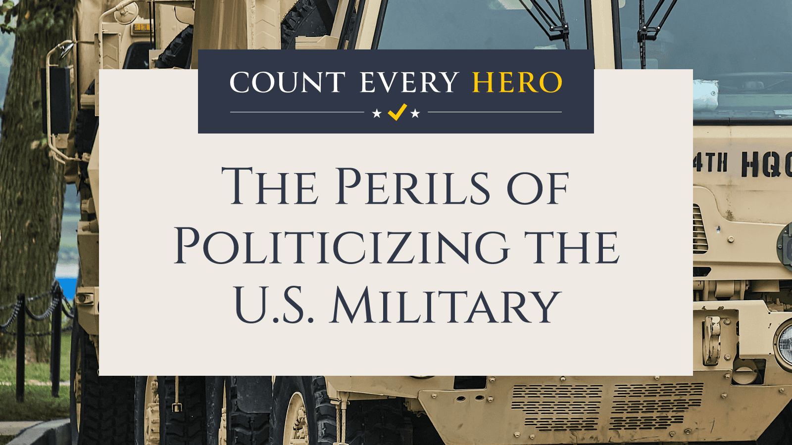 The Perils of Politicizing the U.S. Military title page.
